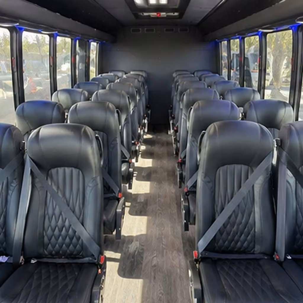 25 passenger minibus inside
