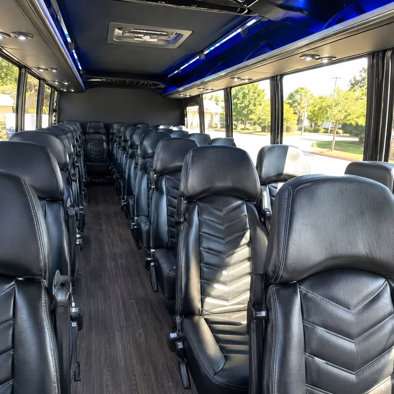 28 passenger minibus inside