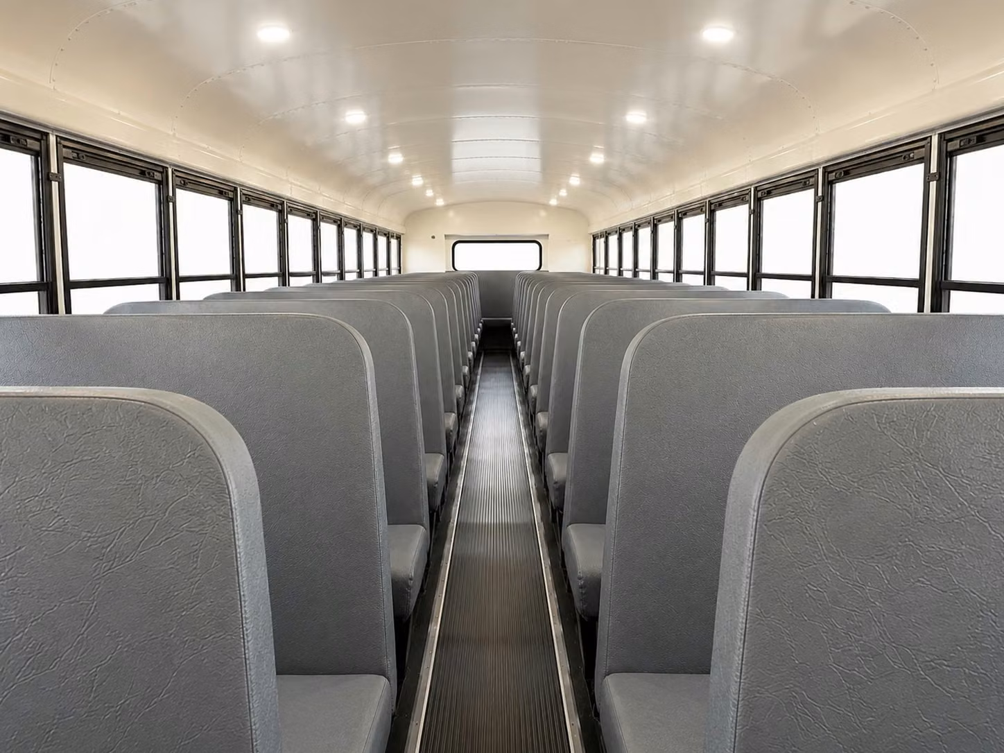 school bus inside
